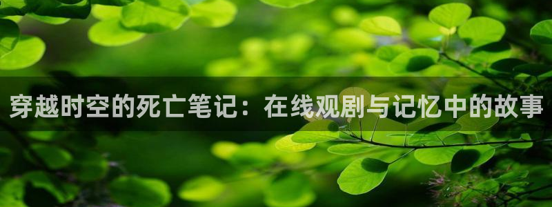 风车动漫免费观：穿越时空的死亡笔记：在线观剧与记忆中的故事